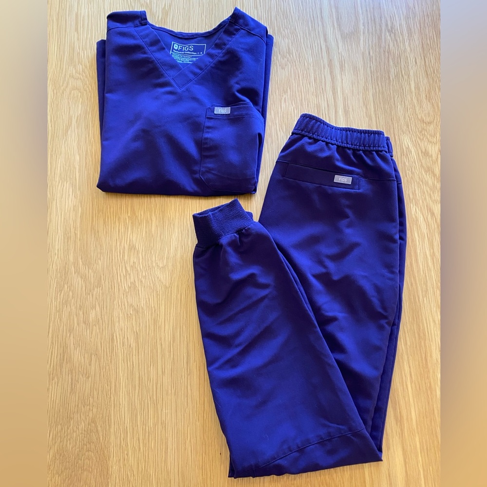 Figs Scrubs Mens Set - Purple